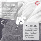 Wokceer Cheesecloth Table Runner Ivory 10FT Boho Gauze Runner, 12 Pack - Image 4