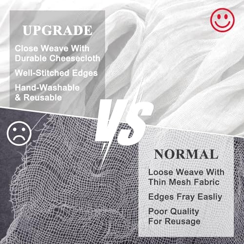 Wokceer Cheesecloth Table Runner Ivory 10FT Boho Gauze Runner, 12 Pack - Image 4