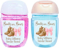 That's A Wrap Favors Boots or Bows Gender Reveal Hand Sanitizer Labels (30 Labels) BOB103 (120) by ThatsAWrapFavors