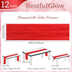 12 Pack Red Cheesecloth Table Runner 10Ft 23 x 120 Inch - Image 2