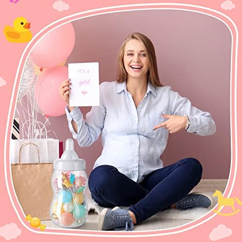 Tessco for you 2 Pcs 13in Jumbo Baby Bottle Bank Baby Shower, White - Image 6