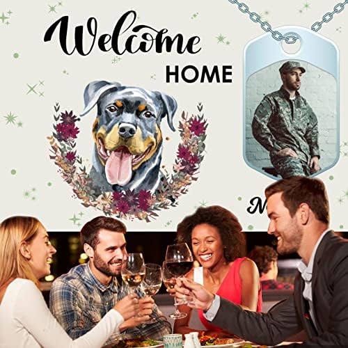 Custom Welcome Home Banner Decoration,Dog Theme Welcome Back Home Yard Sign for Outdoor Decor, Military Homecoming Deployment Returning Party Supplies(5x7.5ft) - Image 6