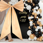 Wavwavw Giant Bow Big Wall Decor, Champagne, Polyester, Weeding - Image 3