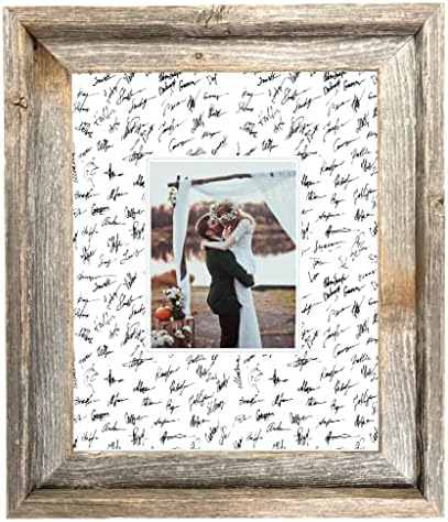 BARNWOODUSA Wedding Guest Signature Frame 5x7 Photo, 7-Opening, 11x14 by BarnwoodUSA