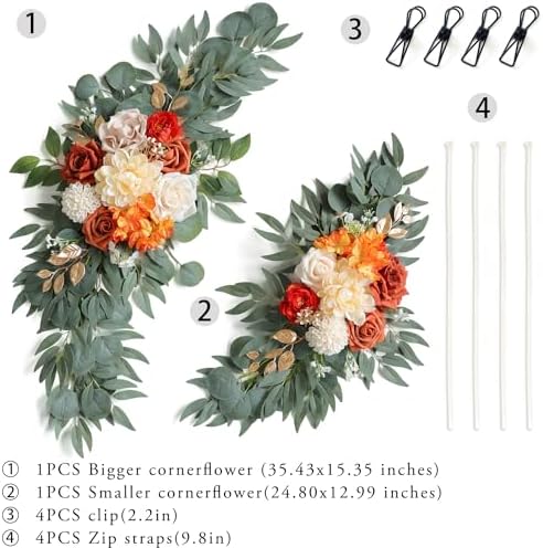 ponatia Artificial Wedding Arch Flowers Set of 2 - Image 5