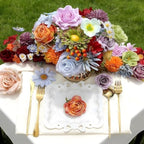 2Boxs Artificial Flowers Combo Box Set, 38pcs Mix Flowers Dahlia Silk Roses, Daisy & Hydrangea with Stems for DIY Wedding Bouquets, Bridal Shower Centerpieces, Party & Home Decor, Floral Arrangement - Image 6