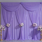 40x10FT Backdrop Curtains with Rod Pockets - Wrinkle Free Photo Stage Backdrop 8 Panels Curtains Drapes for Photography Wedding Party Baby Shower Decorations (Lavender) - Image 2