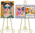 2-Pack Easel Stand for Signs, 46" H Wedding Poster Stands. by Unknown