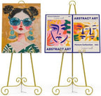 2-Pack Easel Stand for Signs, 46" H Wedding Poster Stands. by Unknown