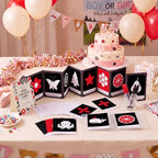 Sinload 57 Pcs Baby DIY High Contrast Card Games Set, Red,Black - Image 4
