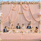 40ft x 10ft Wrinkle Free Blush Pink Wedding Backdrop Curtains for Party Bridal Shower Reception Decorations Blush Pink Fabric Curtain Backdrops Drapes for Photography Baby Shower Birthday Background - Image 3