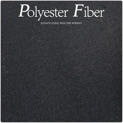 DRESSMAKER 6 Pack Round Table Cloth 90 Inch Black Cloth Fit 6FT Round Table - Image 4