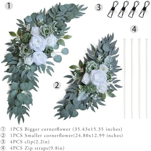 ponatia Artificial Wedding Arch Flowers Set of 2 - Image 5