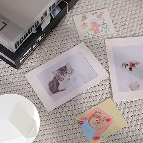200 Pack Standing Paper Picture Frames 4x6,Cardboard Photo Frame with Easel,Paper Photo Frame Cards,Gallery Frames Bulk For Back to School Teacher Appreciation Wedding Birthday Classroom Craft DIY, White - Image 2