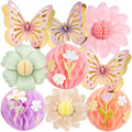 Paper Jazz Pastel Butterfly Decorations Hanging Paper Flowers Honeycomb Birthday for Fairy Party,Spring Theme Decor for Wildflower First Birthday,Tea,Garden Party,Classroom,Bulletin Board by PAPERJAZZ