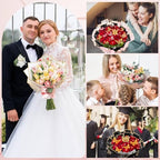 449Pcs Flower Bouquet Wrapping Accessories with Floral Wrapping Paper Gold Crowns Butterfly Decorations Gem Pins and Wooden Sticks, Ribbons for Money Bouquet Mother's Day Baby Shower Graduation - Image 7