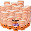 Honeydak 400pack 5oz Halloween Pumpkin Snack Cup Jack Lantern Ice Cream Cup by Honeydak