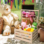 Suzile Baby Shower Crate Wooden Closet Baby Basket Gift,Wood Color - Image 6