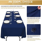 Showgeous 60x126 Inch Navy Blue Rectangle Tablecloth 10 Pack Fit 7FT Table - Image 5