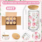 Daifunli 6 Set Pink Flower Floral Baby Shower Prize Gift for Winner Guest - Image 4