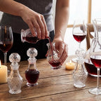 Chuangdi 24 Pcs Mini Glass Wine Bottles 1.7oz Tequila Bottle, Diamond Style - Image 3