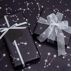WRAPAHOLIC Reversible Wrapping Paper - 24 Inch X 100 Feet Jumbo Roll Navy and Silver Constellation Print with Metallic Foil Shine, Perfect for Birthday, Party, Baby Shower and More Occasions - Image 4