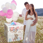 AmazingSpark 28in Giant Gender Reveal Gift Box Kit, We Can Bearly Wait - Image 6