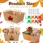 Funnymoom 24 Pack Maple Leaf Fall Thanksgiving Basket for Gifts Empty Bulk - Image 3