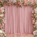 10x12ft Dusty Rose Backdrop Curtain Panels for Parties - Wrinkle Free Polyester Photo Curtain Backdrop Wedding Back Drop Fabric Drapes for Party Decorations Background for Photography by WishCare