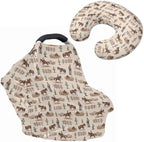Western Cowboy Basket Covers for Baby Fits Most Strollers & Baby Car Seats Cacti Baby Nursing Pillow Cover Fences Babies Shower Gifts for Boys and Girls by Unknown