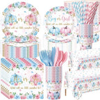 Ceenna Fall Gender Reveal Party Supply Decoration for 50, Pink Blue by Ceenna