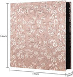 RECUTMS Photo Album 600 Pockets 4x6 Picture Book Leather Cover Gold Rose - Image 2