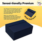 110 5x7 Navy Blue Invitation Envelopes - for 5x7 Cards - A7 - (5 ¼ x 7 ¼ inches) - Perfect for Weddings, Graduation, Baby Shower - 120 GSM - Peel, Press & Self Seal - Square Flap (Pack of 2) - Image 4