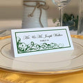 Scribble Vintage Swirl Place Cards, Hunter Green, Set of 150, Pre-cut and S by DocumentsandDesigns