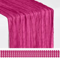 30 Pack Fuschia Cheesecloth Table Runner 17x108 Inches Boho Home Decor by Showgeous