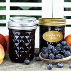 SPANLA Mason Jars 8 oz, 24 Pack Small Canning Jars 8oz Half Pint Glass jars - Image 6