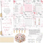 Funnymoom 426 Pcs Baby Shower Games Set, 8 Games Elephant Girl by Funnymoom