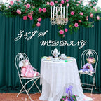 MEETSKY Green Backdrop Curtains,Party Backdrop Drapes,5ft x 10ft,2 Panels - Image 4