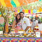 Hombae Taco Bout A Baby Decorations, Fiesta Baby Shower Decorations, Mexican Themed Backdrop Balloon Banner Boxes Poster Sash Pin for Taco Party Supplies - Image 6