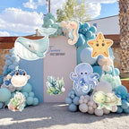 8 Pcs Ocean Standing Signs, Sea Animals Cutouts Baby Shower Party - Image 6