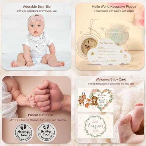 Breezy Valley Gender Reveal Gifts for New Parents - New Mom and Dad Gifts - Mama Papa Bear Gift Set - Baby Shower Gifts Basket - Pregnancy Gifts for Expecting Mom Dad to Be - First Time Mommy Gifts - Image 5