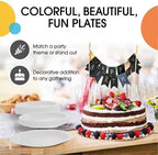 Party Solids Exquisite White Paper Plates Disposable Heavy Duty 200 Pcs - 100-7" & 100-9" White Disposable Plates For Party Heavy Duty 350 GSM For Birthday Supplies - Image 5