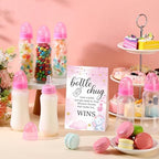 Trelaco 12 Pcs Baby Shower Bottle Chug Game, Elephant, Pink - Image 4