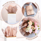 Fuutreo 300 Sheet Kraft Tissue Paper Bulk 14x20'' Wrapping, Rose Gold - Image 3