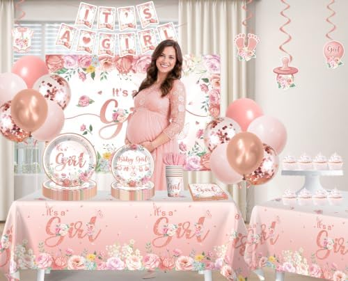 baby girl shower plates - Image 3