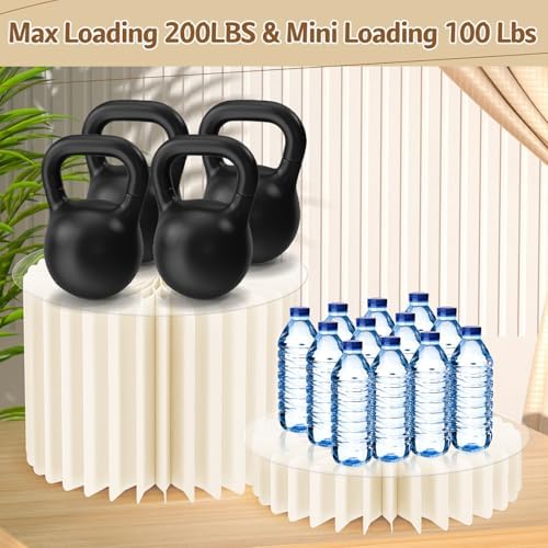 8 Pcs Buffet Risers, Table Food Risers Foldable Cake Display Stands - Image 5