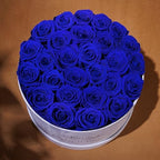 Prifroti 27 Flowers in a Luxury Suede Box, Birthday Gifts for Women, Preserved Flowers, Mothers Day Roses Gift for Mom, Royal Blue - Image 4