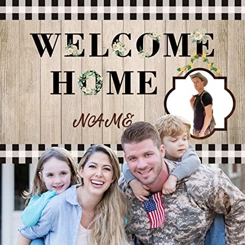 Custom Welcome Home Banner Decoration,Welcome Back Home Yard Sign for Outdoor Decor, Military Homecoming Deployment Returning Party Supplies(6x9ft) - Image 7