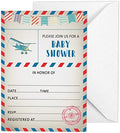 Pack of 30, Boy/Girl Baby Shower Party Collection, Baby Shower Invitation Cards, Fill in the Blank Invites WIth Envelopes, Postcard Theme Party Supplies by Inkdotpot