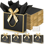 DOYIDE 50 Pcs Thank You Gift Bags with Tissue Paper & Handles, 9x7x3.1inch by DOYIDE